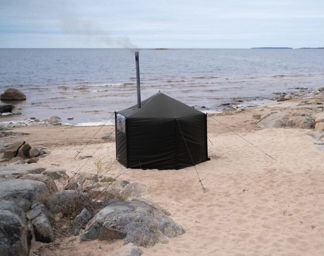 Hiisi4 Saunatelt for 4personer inkl vedovn og krakker - Image 4
