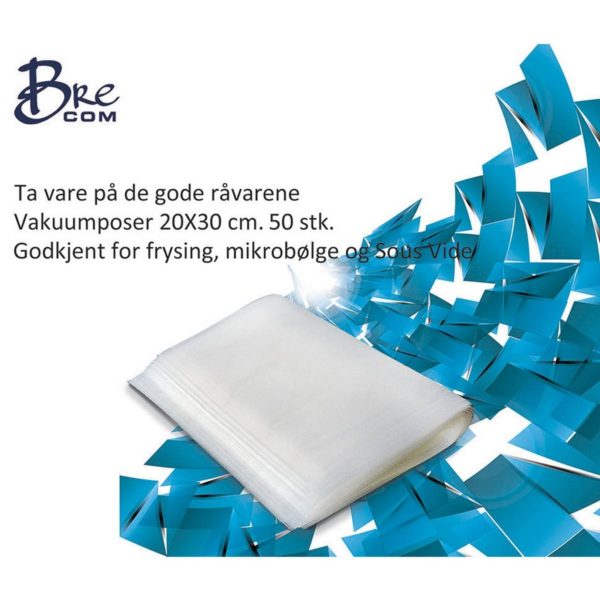 BRECOM VAKUUMPOSE 20X30 CM 50 STK